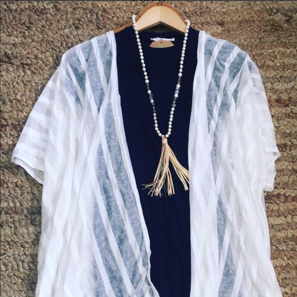 White shear cover up or shrug